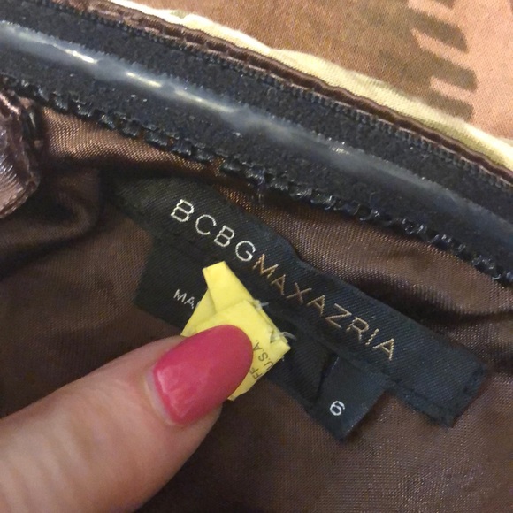 BCBGMaxazria Strapless Cocktail Dress Lace Sash - Picture 5 of 6